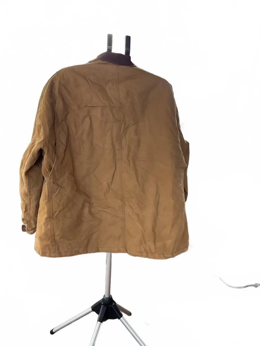 Vintage Raw Blue Nu Realms Brown Duck Canvas Work Jacket - Mens 2XL Quilt Lined